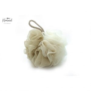Bath Nylon Mesh Ball with Flower - Image 4